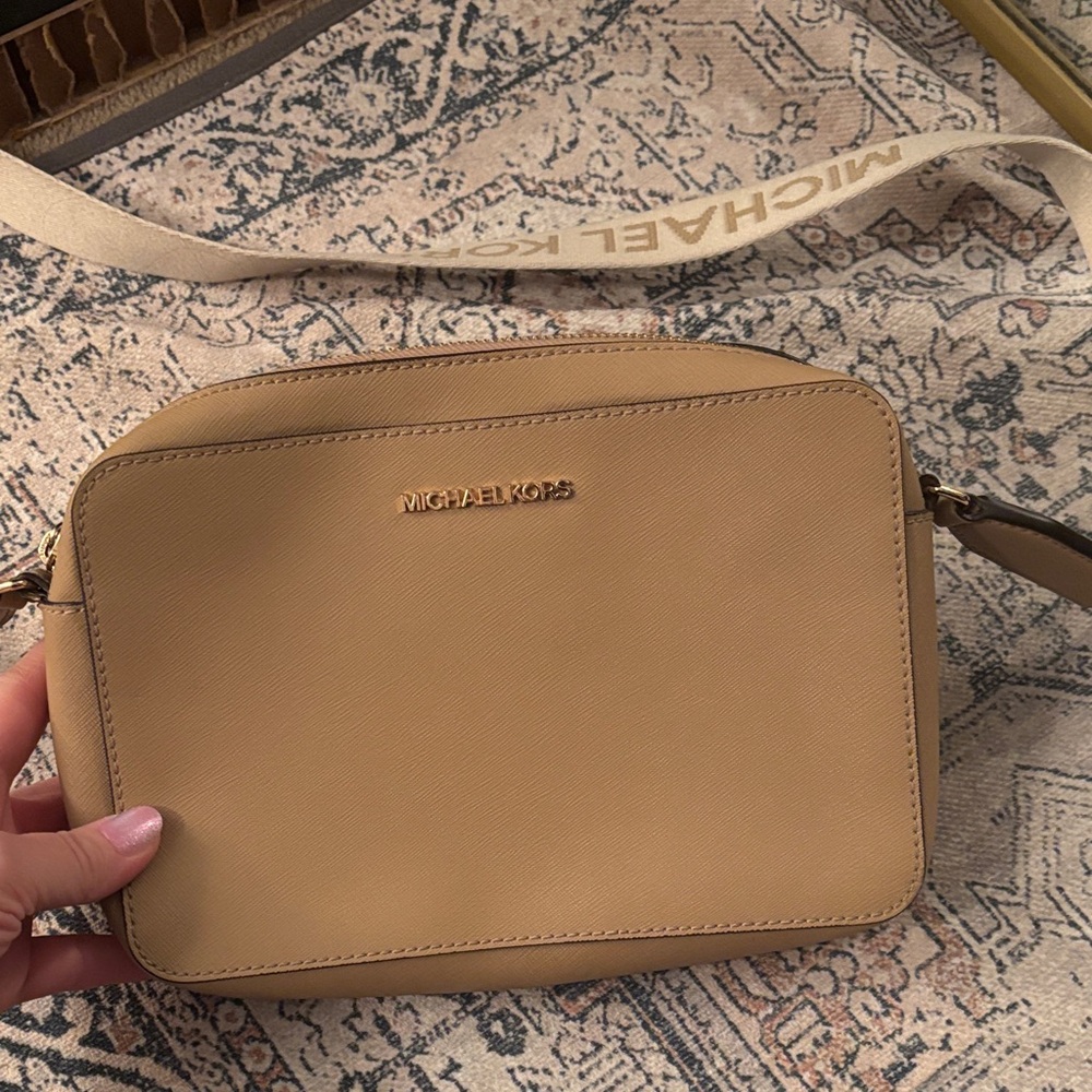 Michael Kors Beige Crossbody Bag